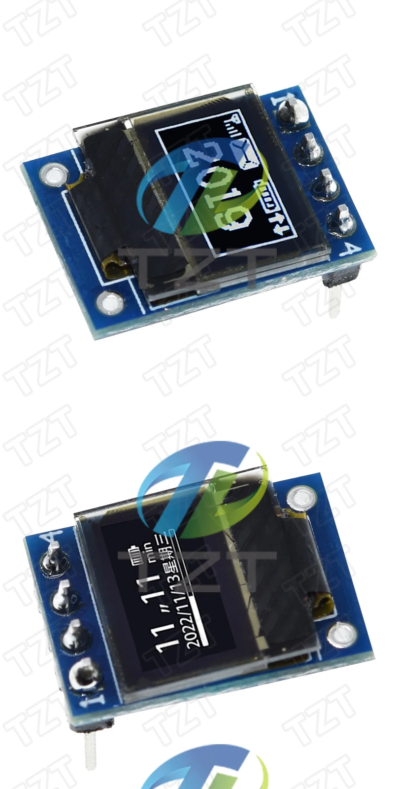 0,42" 0,42 Zoll weißes OLED-Display LCD-Modul 72X40 serieller Bildschirm weiße Farbe I2C IIC/SPI-Schnittstelle SSD1315 72*40 für Arduino – Detail 4