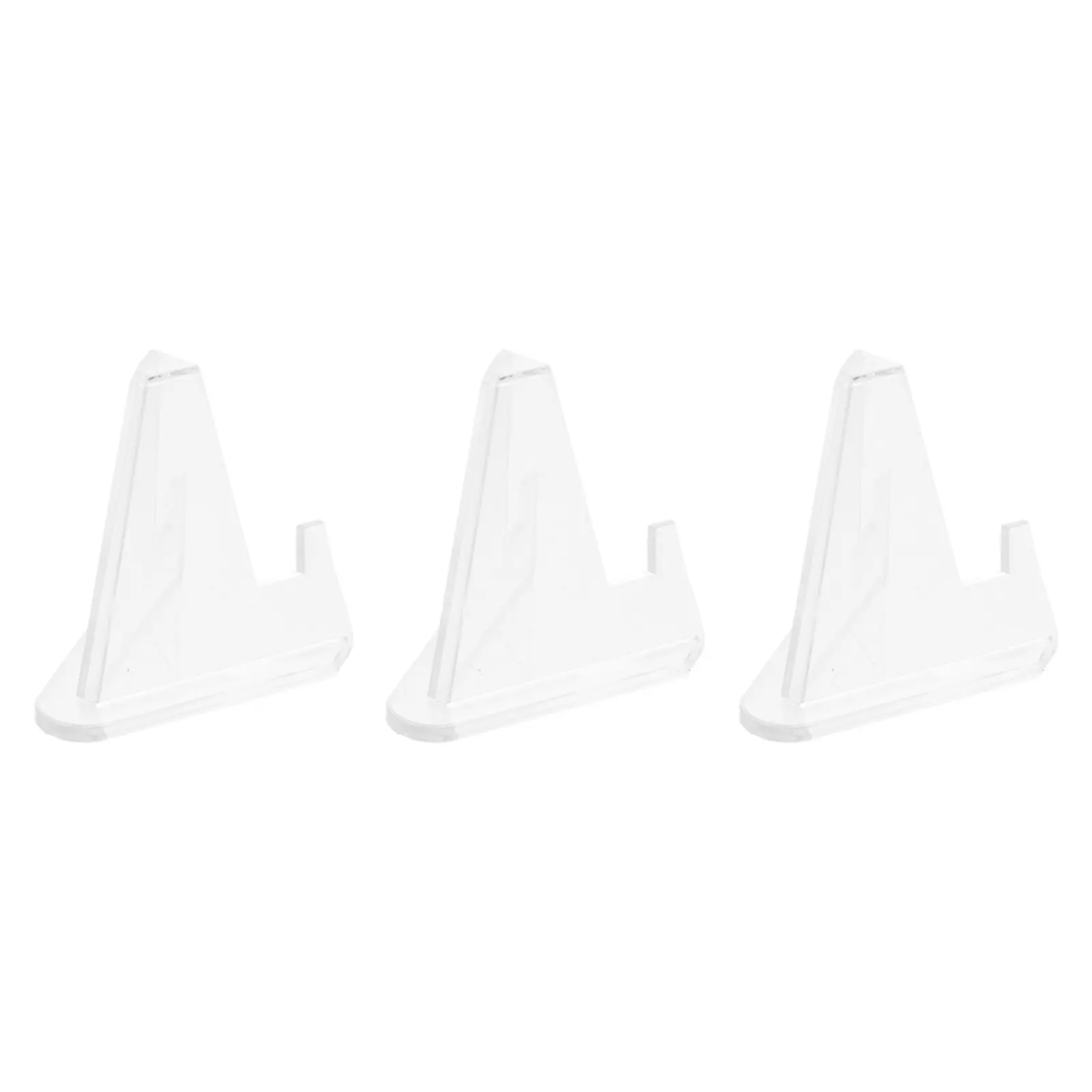 3Pcs 데스크탑 스크래핑 보드 디스플레이 홀더 투명 플라스틱 스탠드 대용량 주최자 미끄럼 방지 베이스 투명 마사지기