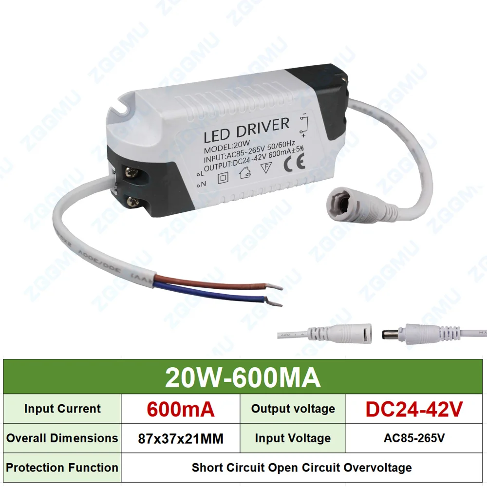 Enhanced LED Driver for Custom Power Supply Lighting Transformation – Constant Current, Multi-Watt Options