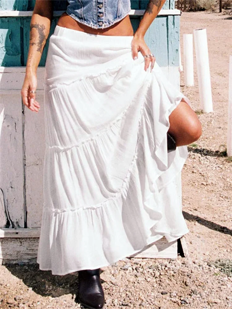 flowy bohemian skirt