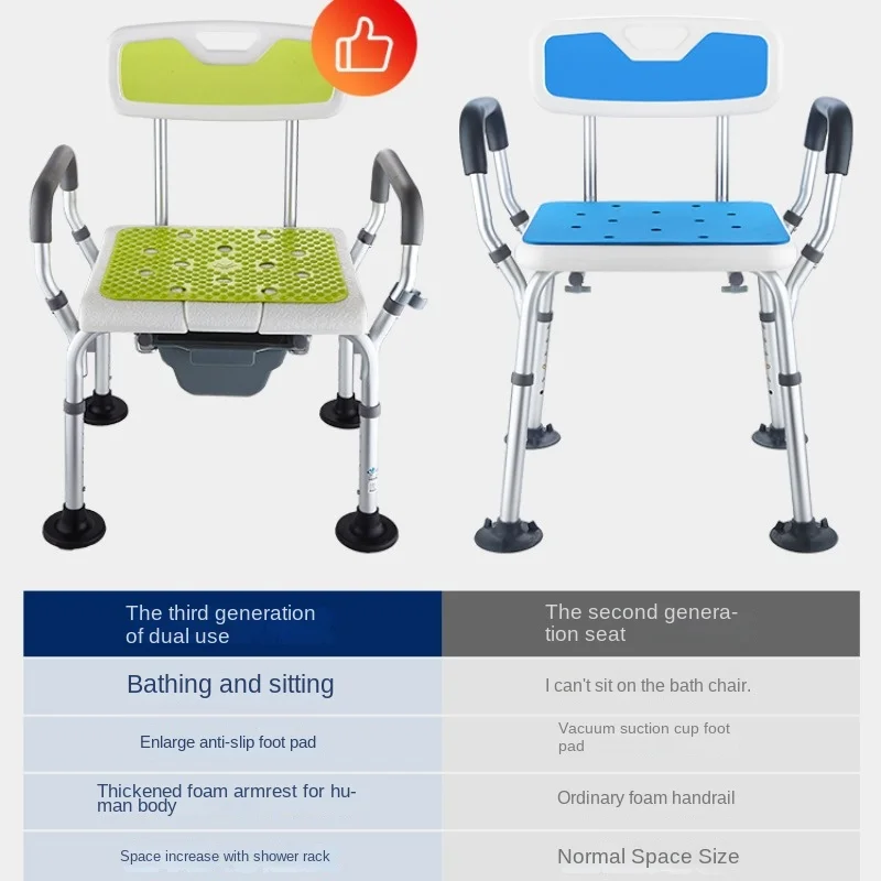 Elderly Toilet Armrest Toilet Stand Up Device, Pregnant Women Disabled Shower Chair Commode Chairs Dual-purposen Support Bracket 3