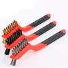 Mini Brush Set Of Three Kitchen Brushes For Gas Hoods Grease And Stain Removal Cooktop Cleaning Tools Steel Wire Small 3