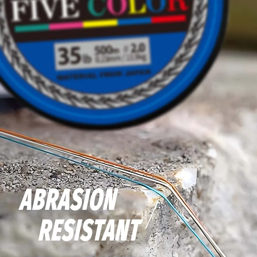 ZUKIBO Super Braid Fünf Farben 8 Stränge Geflochtene Angelschnur Japan X8 PE-Schnur Langlebige, glatte, abriebfeste Schnur für Salzwasser – Detail 3