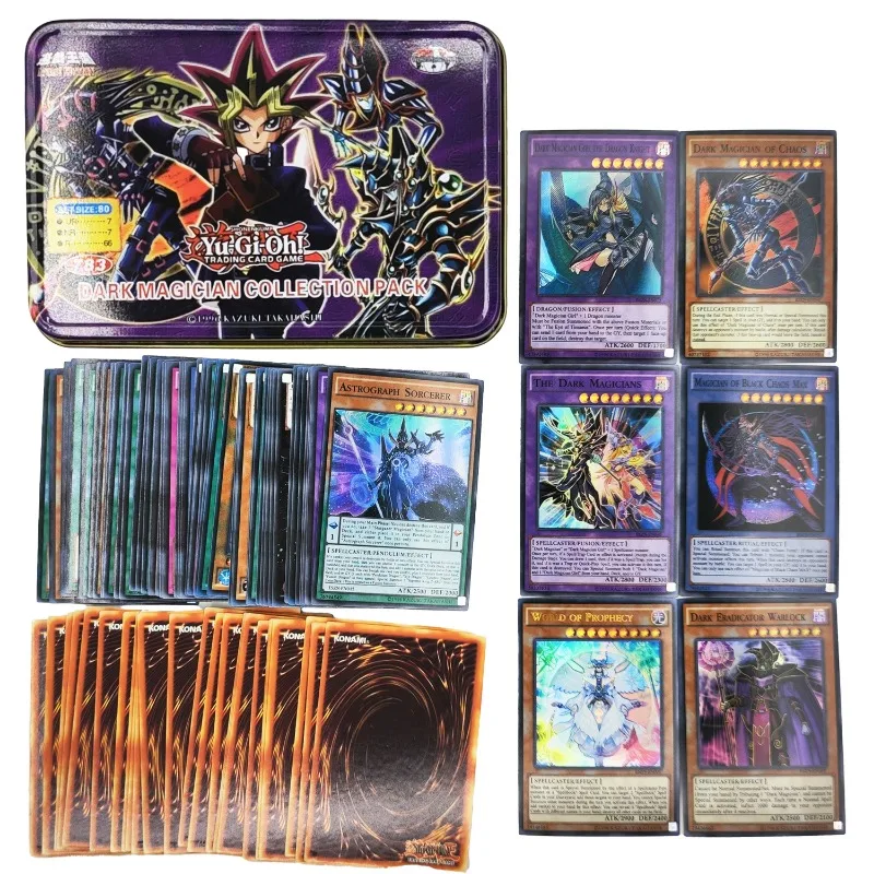 Yu Gi Oh Cards KAIBA PACK 3 Card Deck English TCG Holographic Golden White Dragon Duel Game Collection with Tin Box
