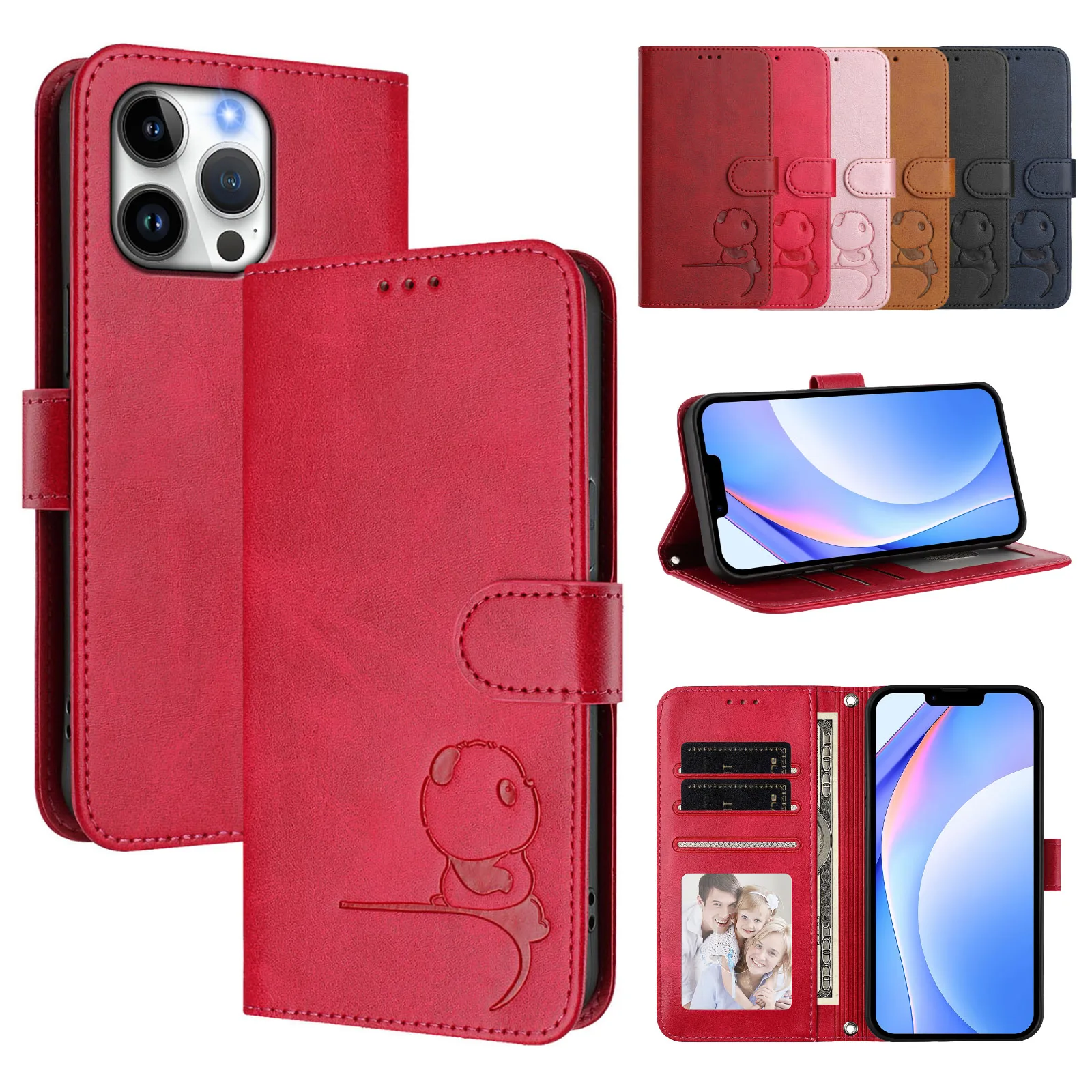 Coque Porte-cartes En Cuir Pour Motorola Moto G Stylus / G Play / G Power 5G (2024)