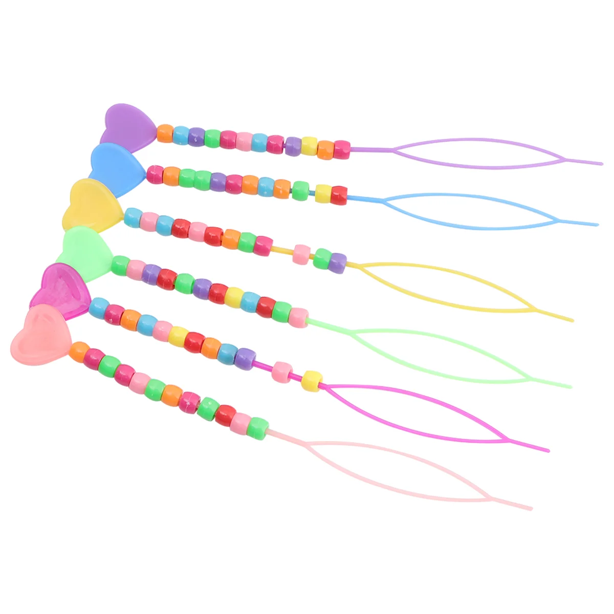 

Lovely Pull Hair Needle Portable Hair Braid Needle Manual Hair Bun Tool Special Braid Hair Tool for Kids Use with Beads (R