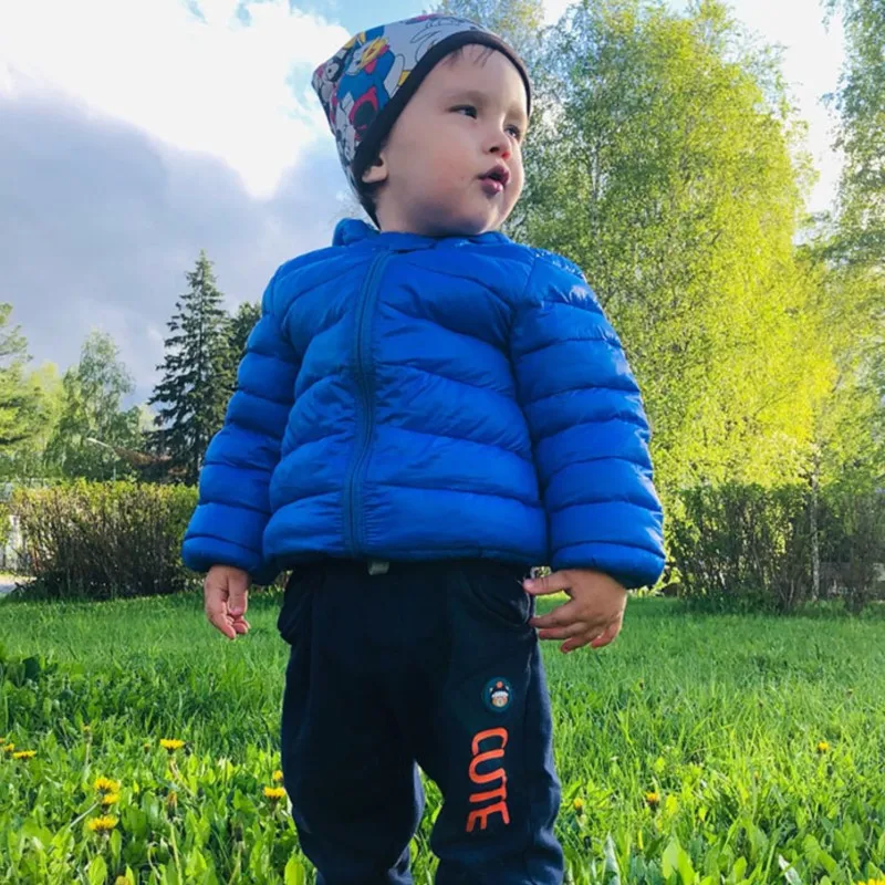 Kids Bear Ear Hooded Puffer Jacket Children's Lightweight Warm Coat Black/Pink Options