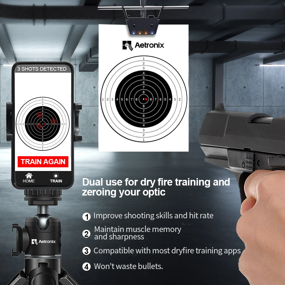 9mm Red Dot Laser Training Cartridge Dry Fire Tactical Bullet Trainer for Pistol Marksmanship Practice And Skill Development