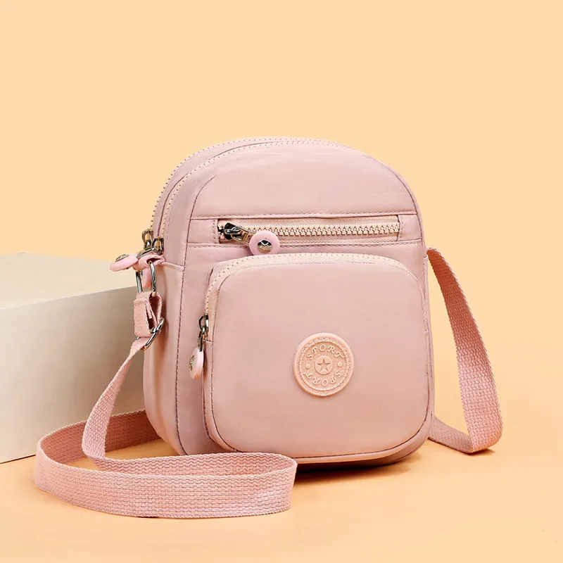 

New Fashion, Leisure, Retro Solid Color Trend, Multi-layer Mini Vertical Small Square Bag with One Shoulder Messenger Bag.