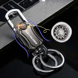 Multifuction Car Metal Keychain Key Ring Beer Opener Fidget Spinner for Honda Mugen Power Accord CRV Hrv Jazz Car Accessories