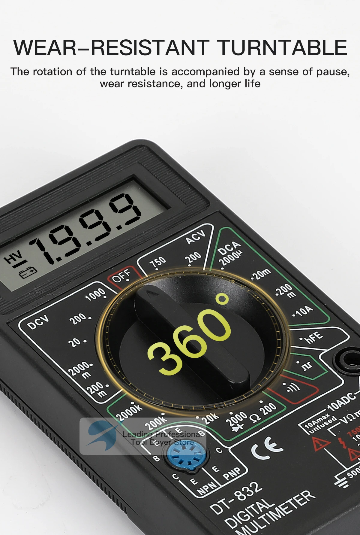 Description Picture 6 of itemPremium Multimeter Tester Handheld Multimetre Digital Multimeters Professional Multi Meter Multimetro Ohm Maltimeter Tools