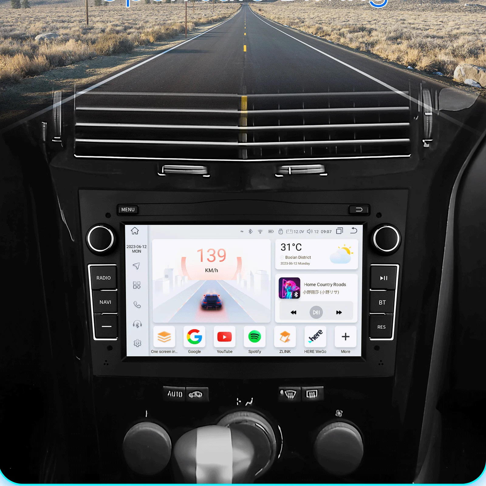 Hizpo Carplay 4G AI Android 14 Radio de coche para Opel Astra H G J Antara Vectra C B Vivaro Corsa C D Zafira B reproductor Multimedia GPS 4