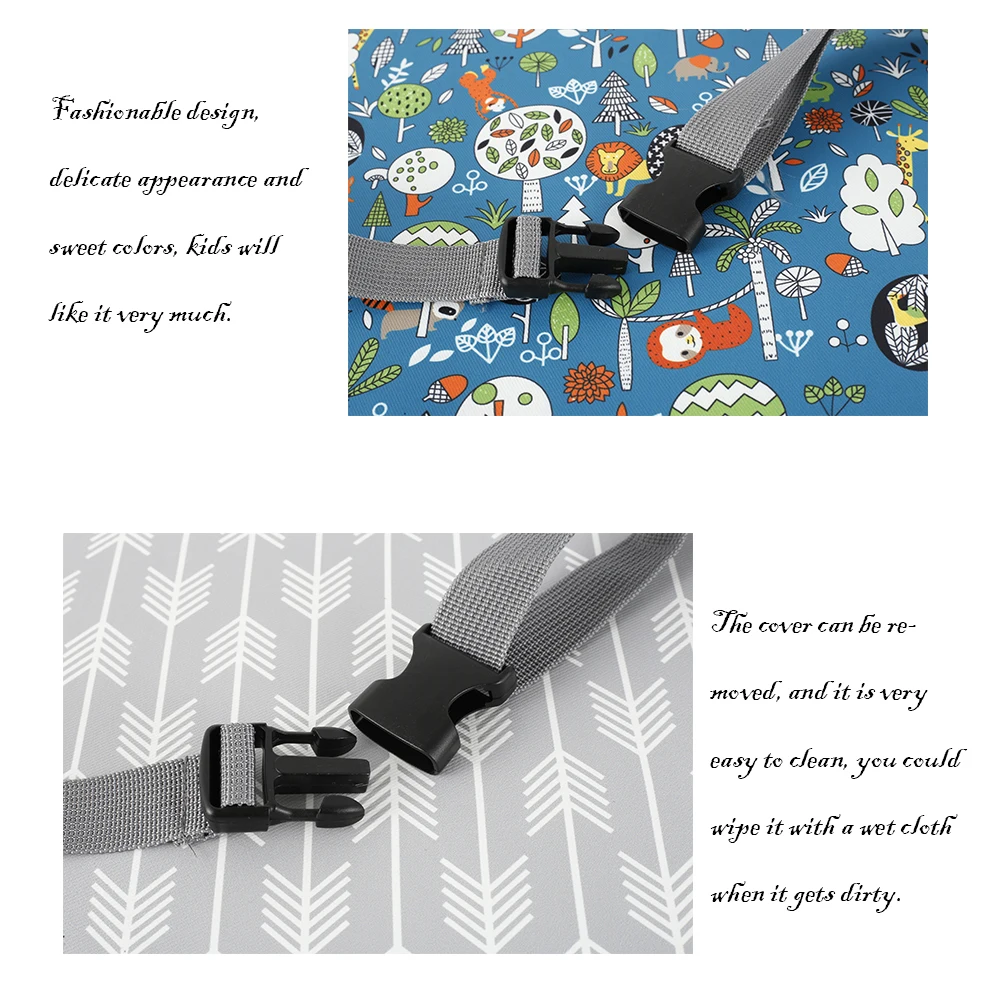 Children Kids Increased Booster Seat Cushion Pad Pillow Baby Dining High Chair Seat Cushions Adjustable Removable Baby Safety 3