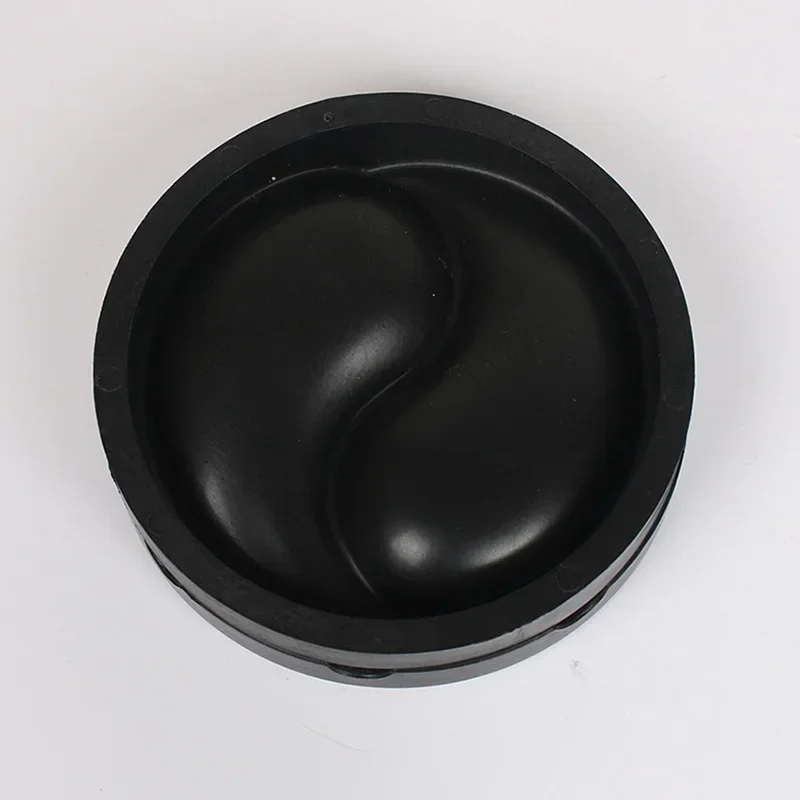 4 Inch Chinese Calligraphy Inkstone With Ink Stick - Round Stone Tray For Practice, Drawing, Gift - View #2