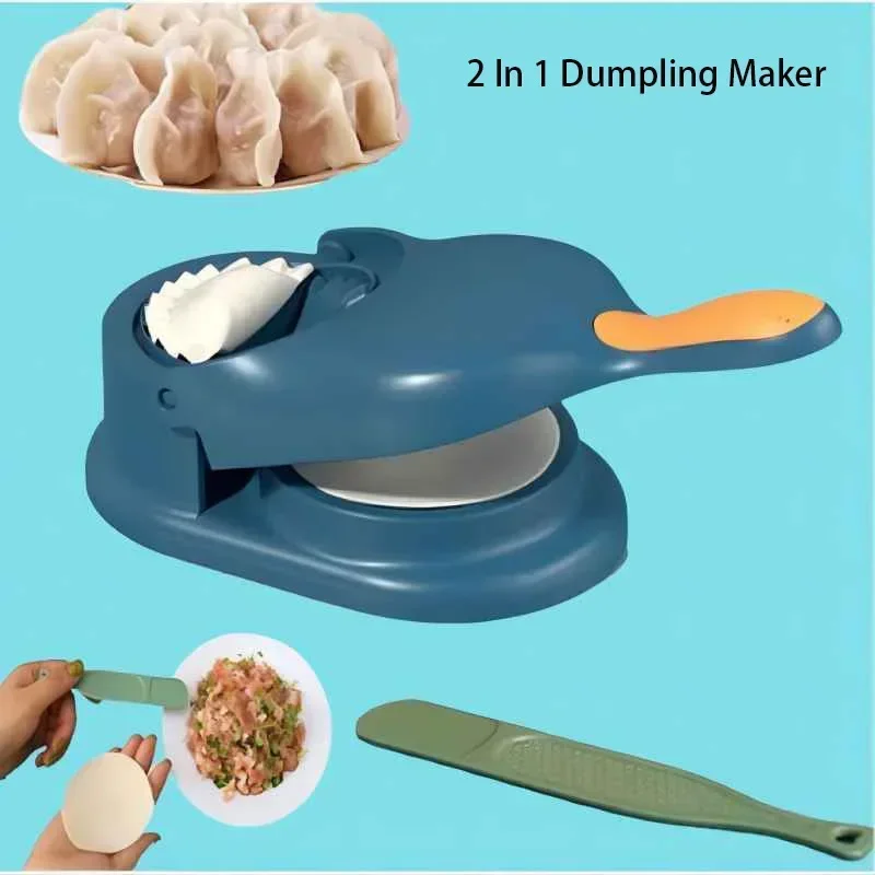 

2-In-1 Dumpling Mold Two Steps Make Dumpling Pp Jiaozi Maker Festival Food Kitchen Artifact For Family And Friends