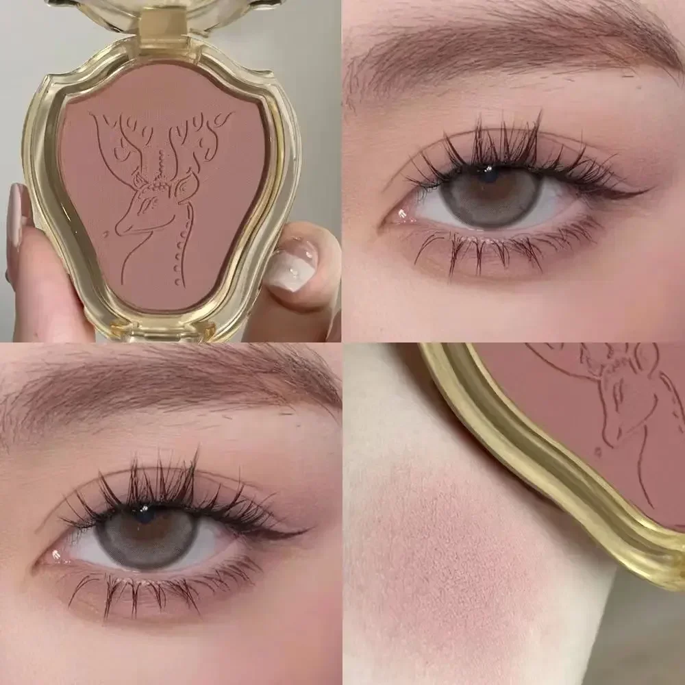 Powder blusher Blush powder Facial blusher Face blusher matte natural cheek tint brighten face waterproof contouring cosmetics blush powder soft female makeup 1pcs
