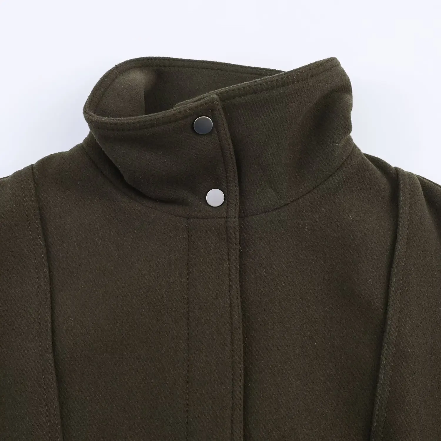 Women's Pilot Jacket Spring Autumn Coat Female Fashion Casual Loose Outwear Lady Green Single Breasted Buckle Jackets Streetwear