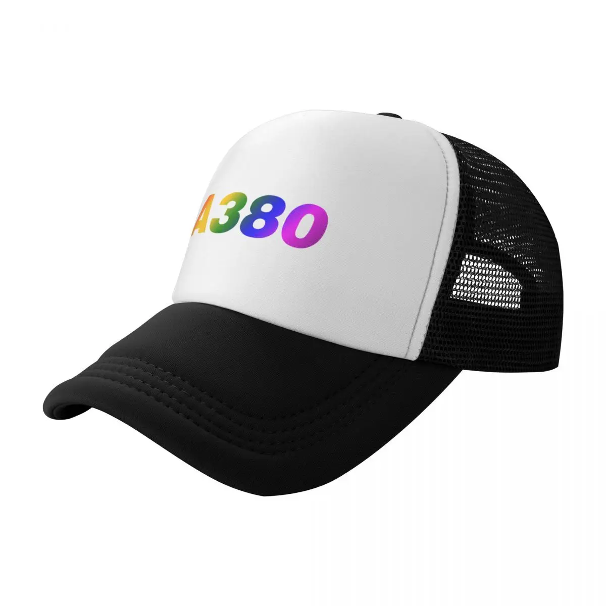

A380 Rainbow Baseball Cap Hip Hop Vintage fashionable Golf Hat Boy Women's