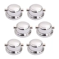 Premium Double End Drum Lugs with Pads - High - Quality Percussion and Drum Set Hardware Accessories (6 Set)