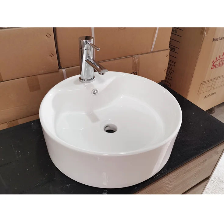 

Factory Modern Sanitary Toilet Wall Mounted Round Art Wash Basin WC Hung Bowl Top White Bathroom Sink Sets