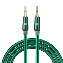 Premium Silver - Plated 3.5mm Stereo Audio Cable - Male to Male Auxiliary Cord for Enhanced Sound Quality (3.5mmAUX)