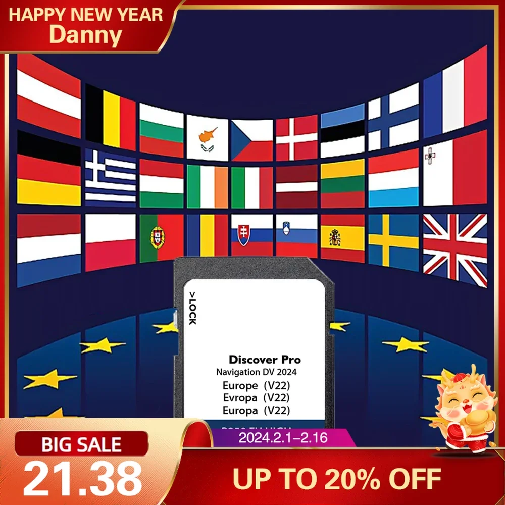 Per Skoda Vw 64Gb Scopri Media Pro Uk Ireland Europe Map Sat Navigation Card Dv V22 Sd Card 2024 Aggiornamento Software Versione