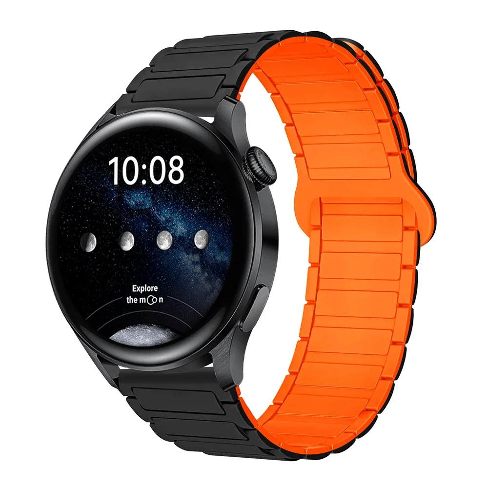 Magnetic Loop Silicone Bracelet Watch Strap - 22mm