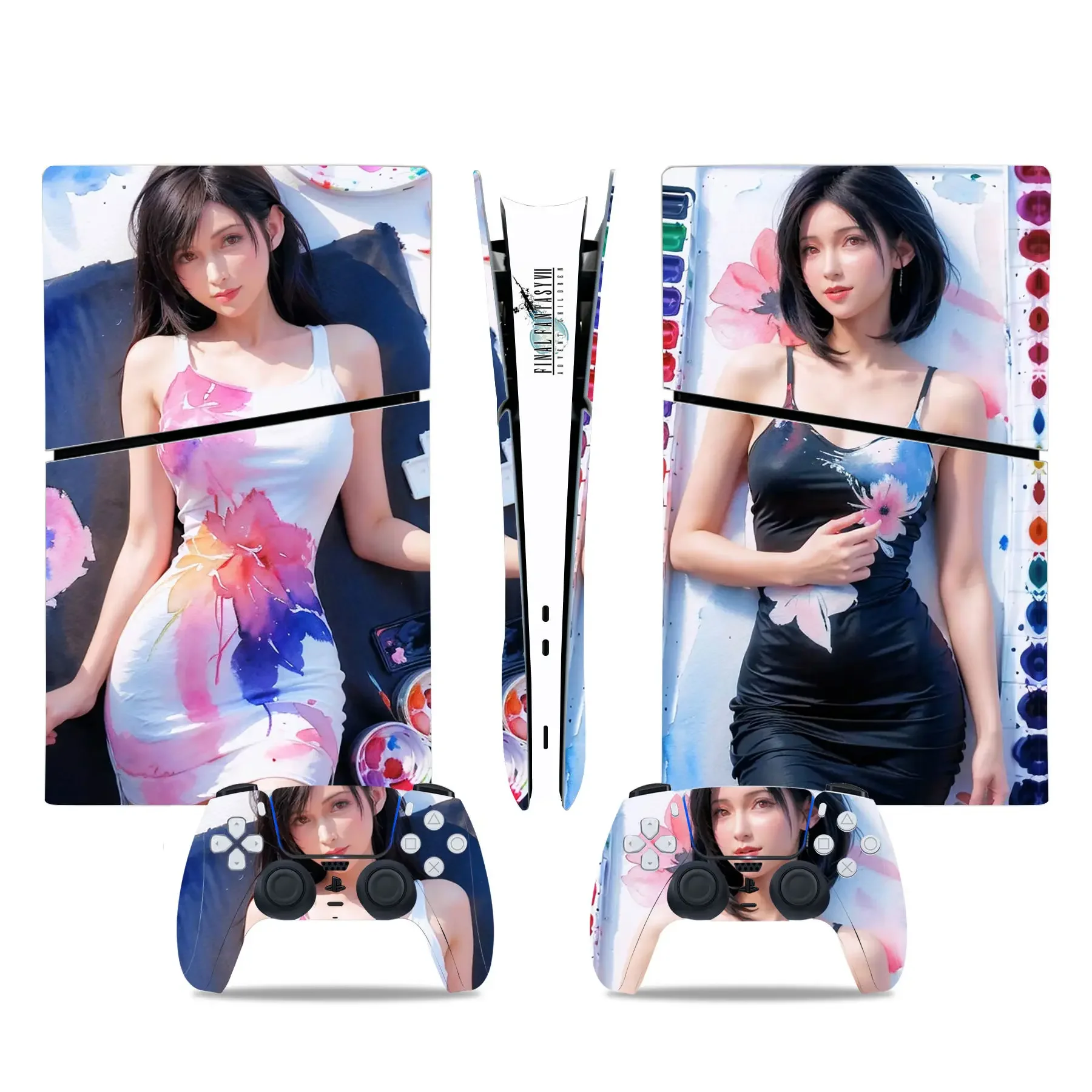 Final Fantasy Per Ps5 Slim Digital Skin Sticker Decalcomania Cover Per Console E 2 Controller Nuovo Ps5 Slim Digital Skin Vinyl
