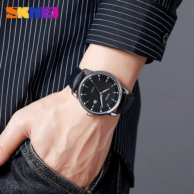 SKMEI Brand 2023 New Fashion Casual Watch For Men Date Waterproof Quartz Wristwatch Luxury Sport Male Clock Relogio Masculino