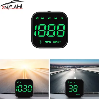 Display Head Up per auto G4S GPS Tachimetro digitale intelligente Velocità Tempo Allarme velocità eccessiva Affaticamento Promemoria guida Bussola Display a LED