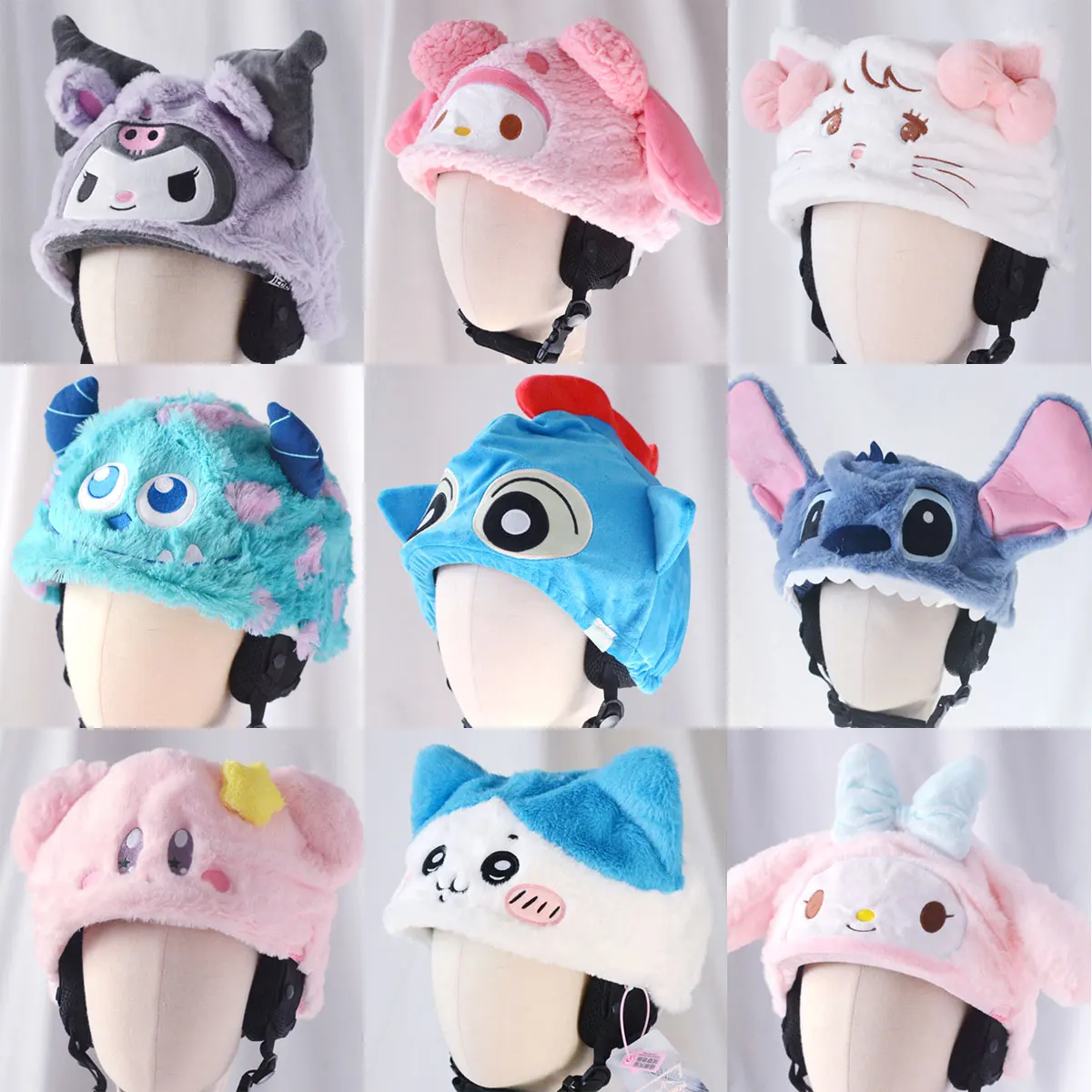 Cute Ski Helmet Cover Cap Skiing Helmets Decorations Knit Cover Hat for Bicycle Ski Paraglider Sports