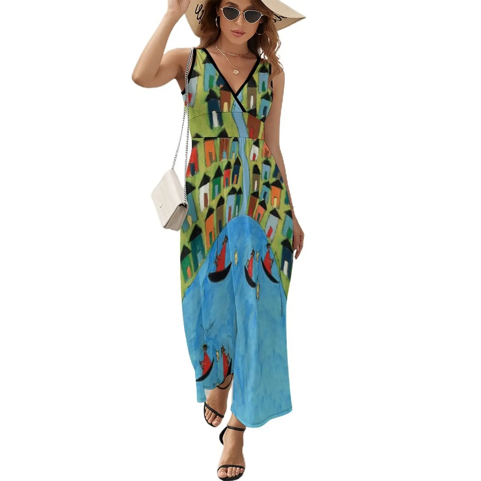 

Fisherman's Village - Arusha Sleeveless Dress Beachwear women dress