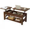Coffee Table 47.2",2 Way Lift Top Coffee Table with Hidden Compartment, Lift Top Coffee Table with Open Shelf & X Wooden Support 1