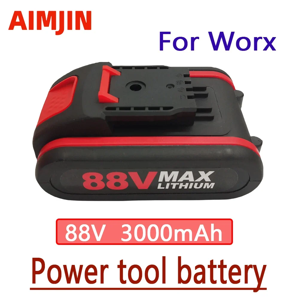 

88V 3000mAh Rechargeable Lithium Ion Battery For Worx Cordless Screwdriver Power Tools Replacement Battery