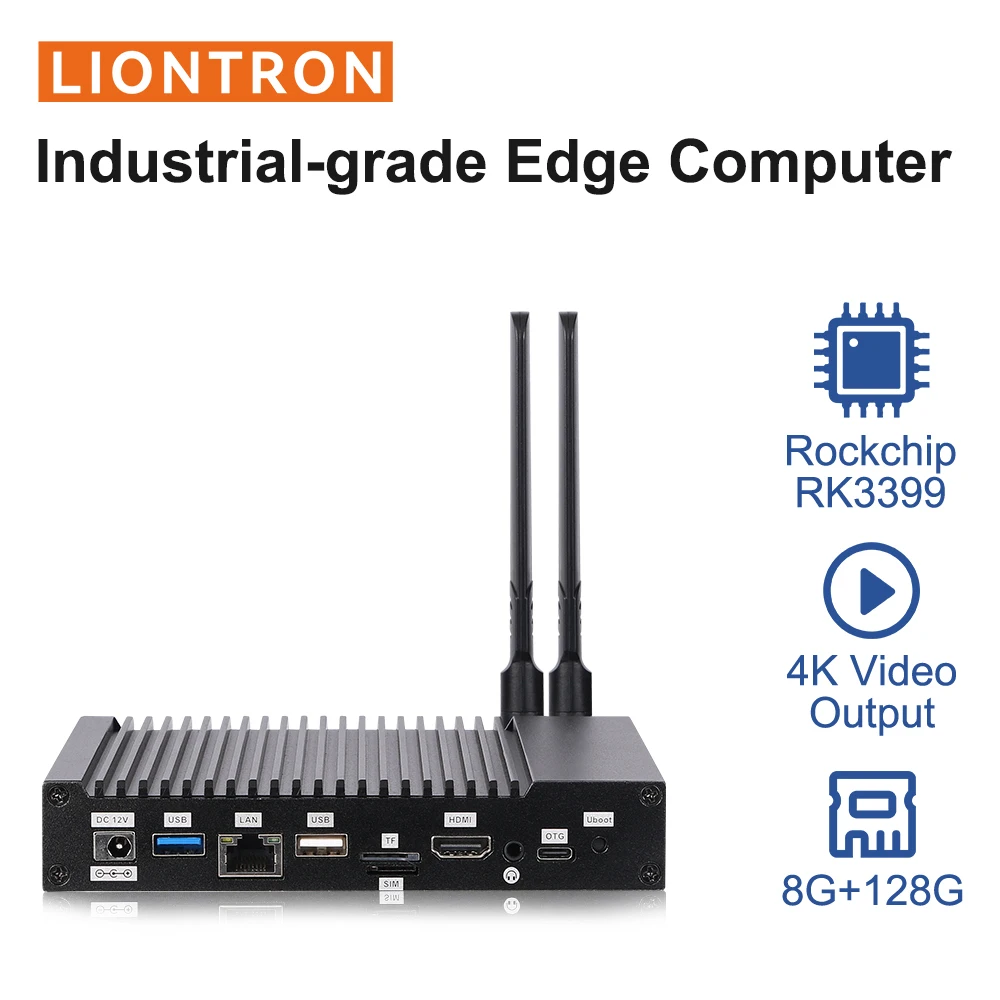 Mini Pc Android Con Rk3399 Mail-T860 Gpu Mp4 4G Ddr3 128G Ssd Ubuntu Thin Client Computer Integrato Lan Rj45 Di Grado Industriale