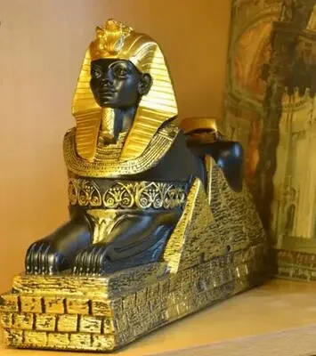 

Egyptian Sphinx Statue Pharaoh Tutankhamun Sculpture Ancient Egypt Figure Figurines Resin Craft Home Decor Accessories Souvenirs