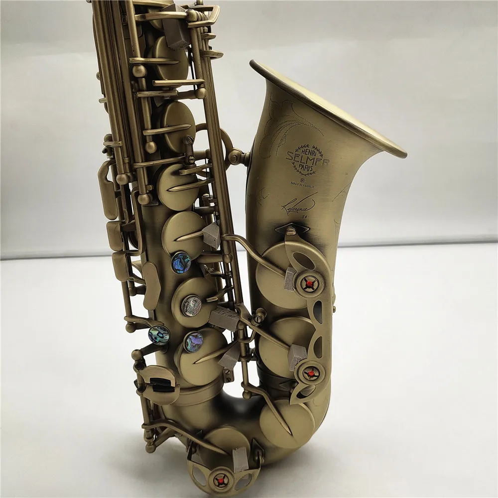 Alto Saxophone Reference 54 Antique Copper Plated E-flat Professional Musical Instrument With Mouthpiece Reed Neck