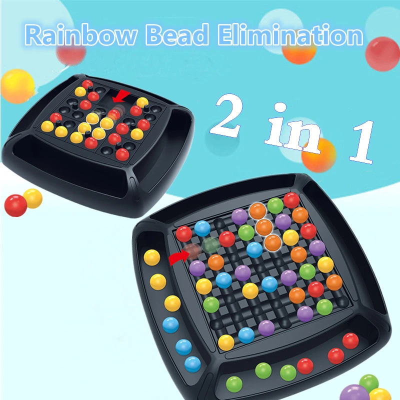 Juego de mesa de ajedrez con bolas de rompecabezas divertido de colores con 80 piezas de cuentas colores, juego inteligente para el cerebro, juguete educativo| AliExpress