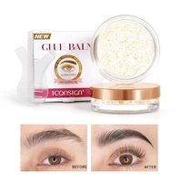 ICONSIGN Glue Balm For Lash Lifting Fast Fixing Shape Brow and Lashe Lift Waterproof Wax Beauty 24K Gold Foil Makeup Accessories