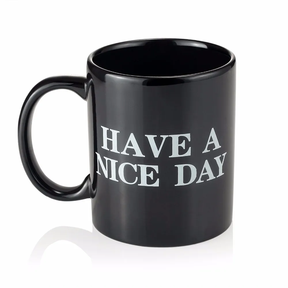 Creative Nice Day Coffee Mug Middle Finger