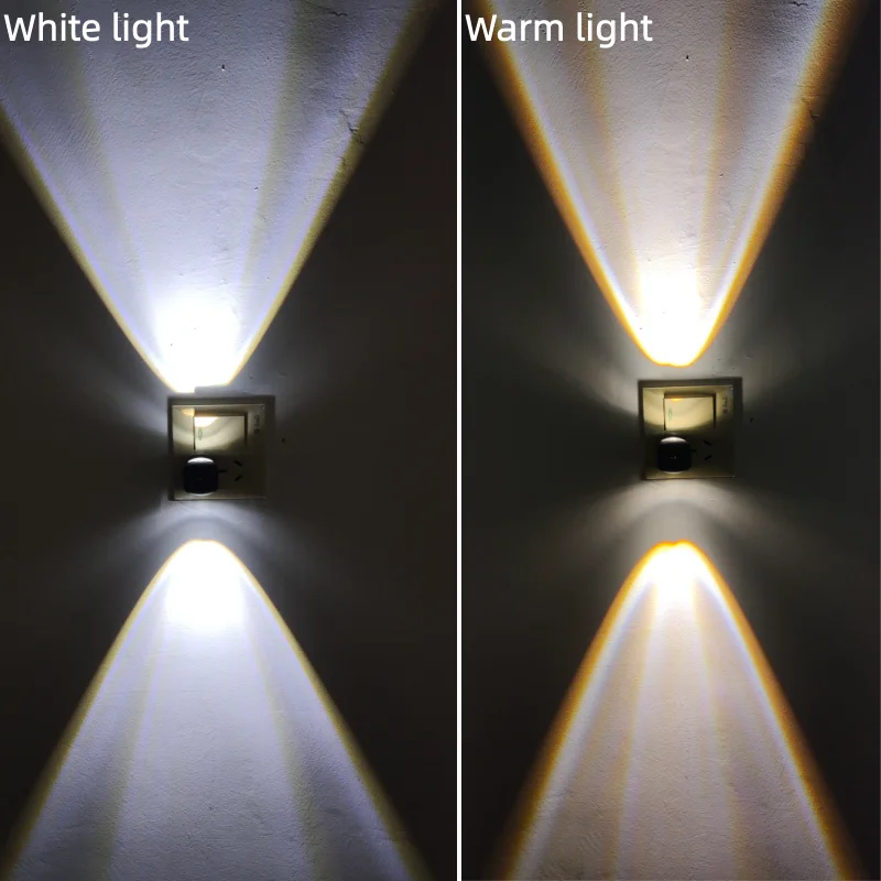 AITHEA Mini LED Night Light EU US Plug Dusk to Dawn Sensor Energy Saving Wall Lamp for Bedroom Bathroom Hallway