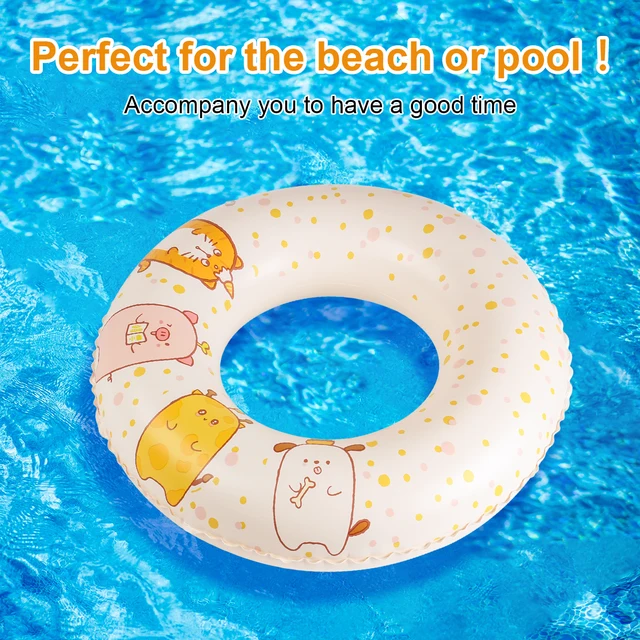 1PC Inflatable Pool Floats, Adult Summer Thick Swimming Ring, Suitable For Use As An Underarm Floating Ring At Pool Parties. 2