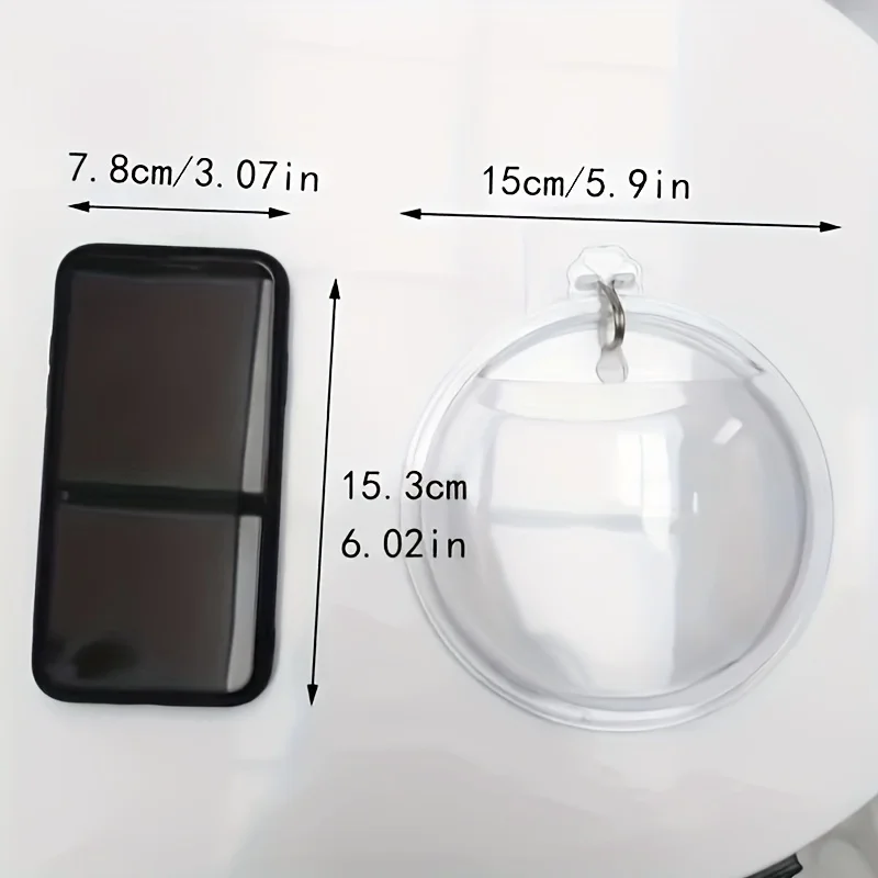 Versatile Hydroponic Planter No-Drill Indoor/Outdoor Wall Mount Aquarium Bowl for Home Decor & Garden Care hydroponic planter