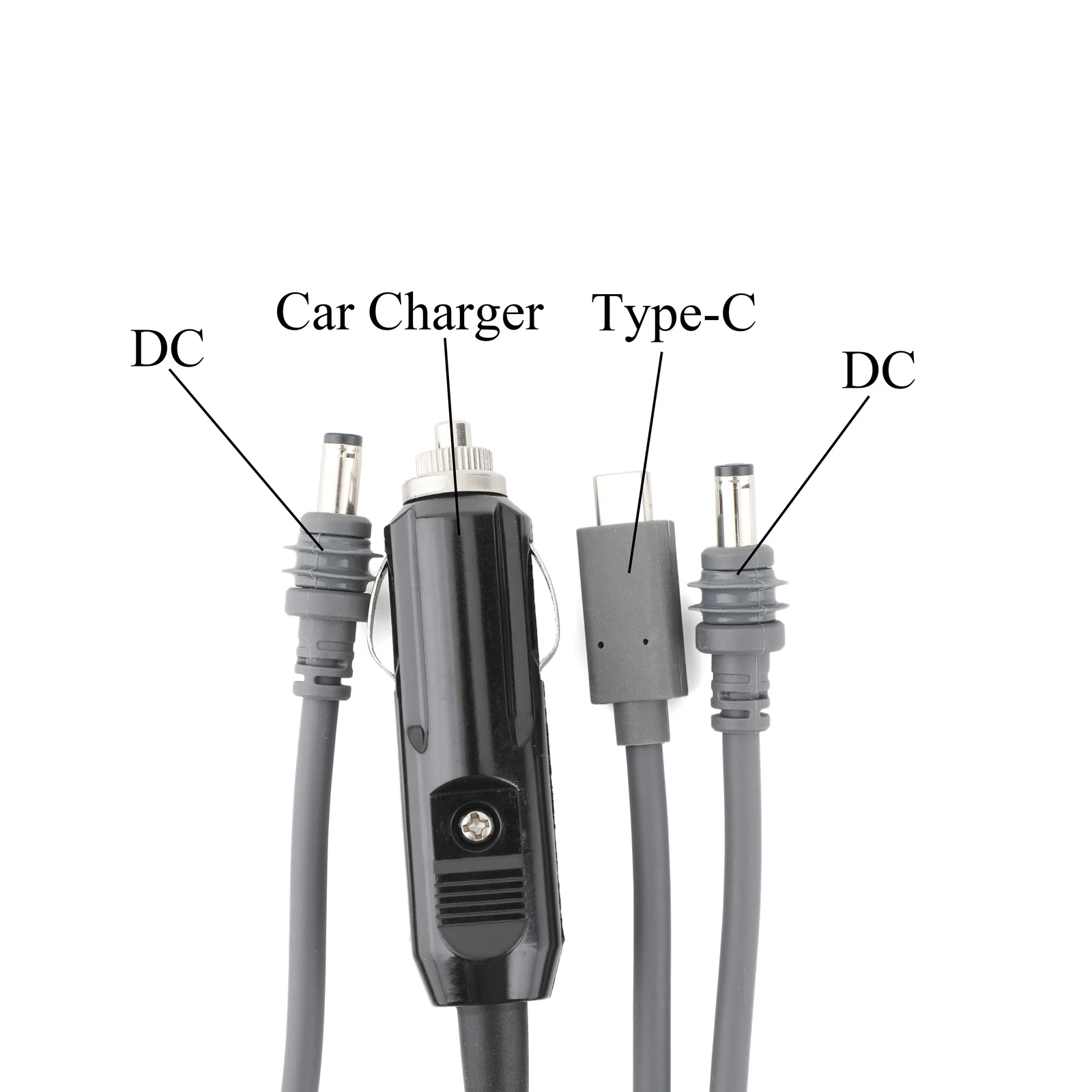 3 in 1 Car Charger Type-C DC to Mini DC Power Cable for Starlink starlink power cable
