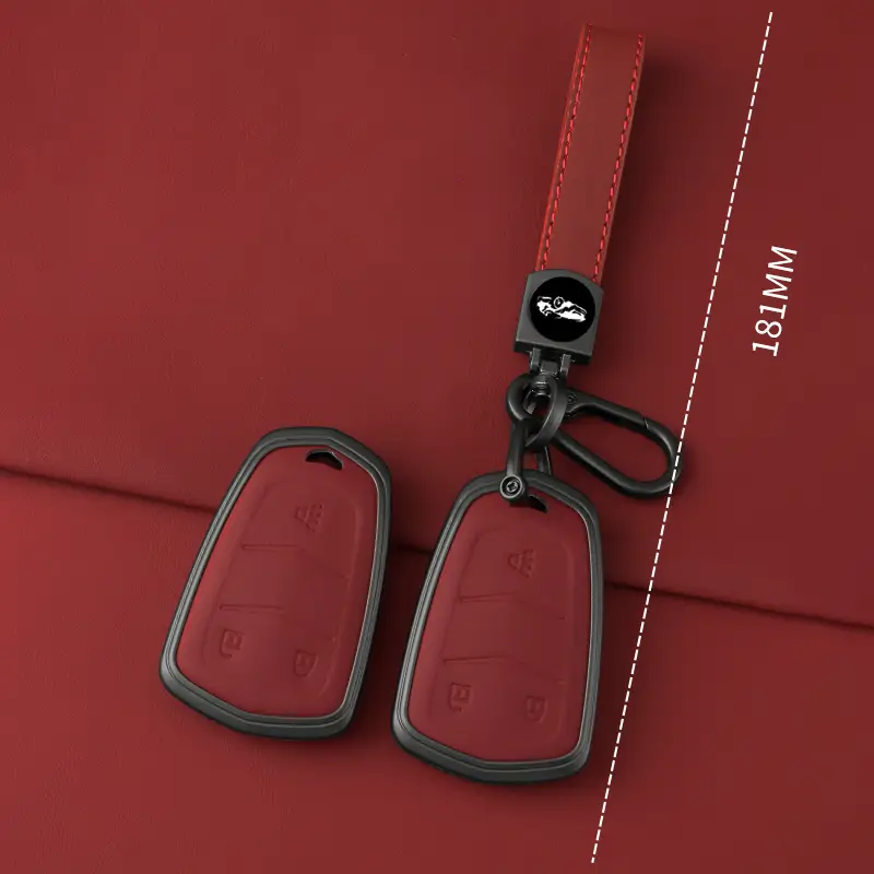 High Quality Leather Metal Car Key Case Cover Shell Fob for Cadillac 2015-2019 Escalade ATS CTS CT6 XTS XT5 SRX 3 4 5 6 Buttons - Image 4