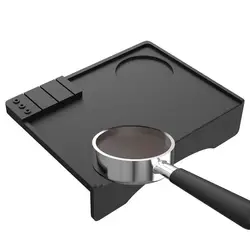 Coffee Tamper Mat 7.6x5.7 Inch Silicone Gel Coffee Tamper Mat Food Grade Waterproof Coffee Tamping Mat Espresso Machine