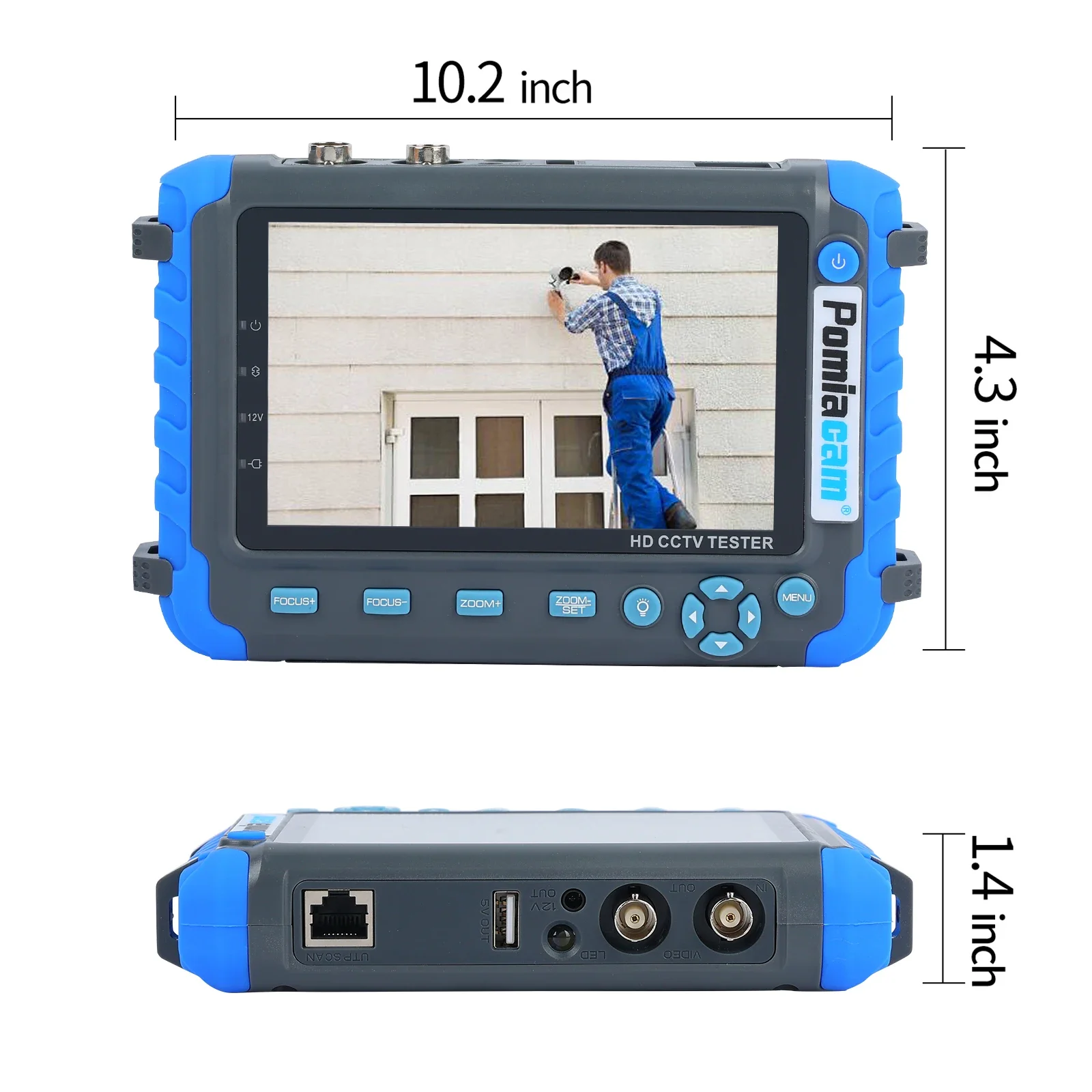 Jeffergarden Testeur de vidéosurveillance IP IPC9800ADHS Plus 7 pouces