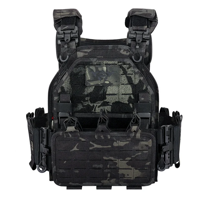 Multicam Arrivo Nero Leggero Taglio Laser A Sgancio Rapido Swat Combat Molle Chaleco Tactico Gilet Tattico Militare