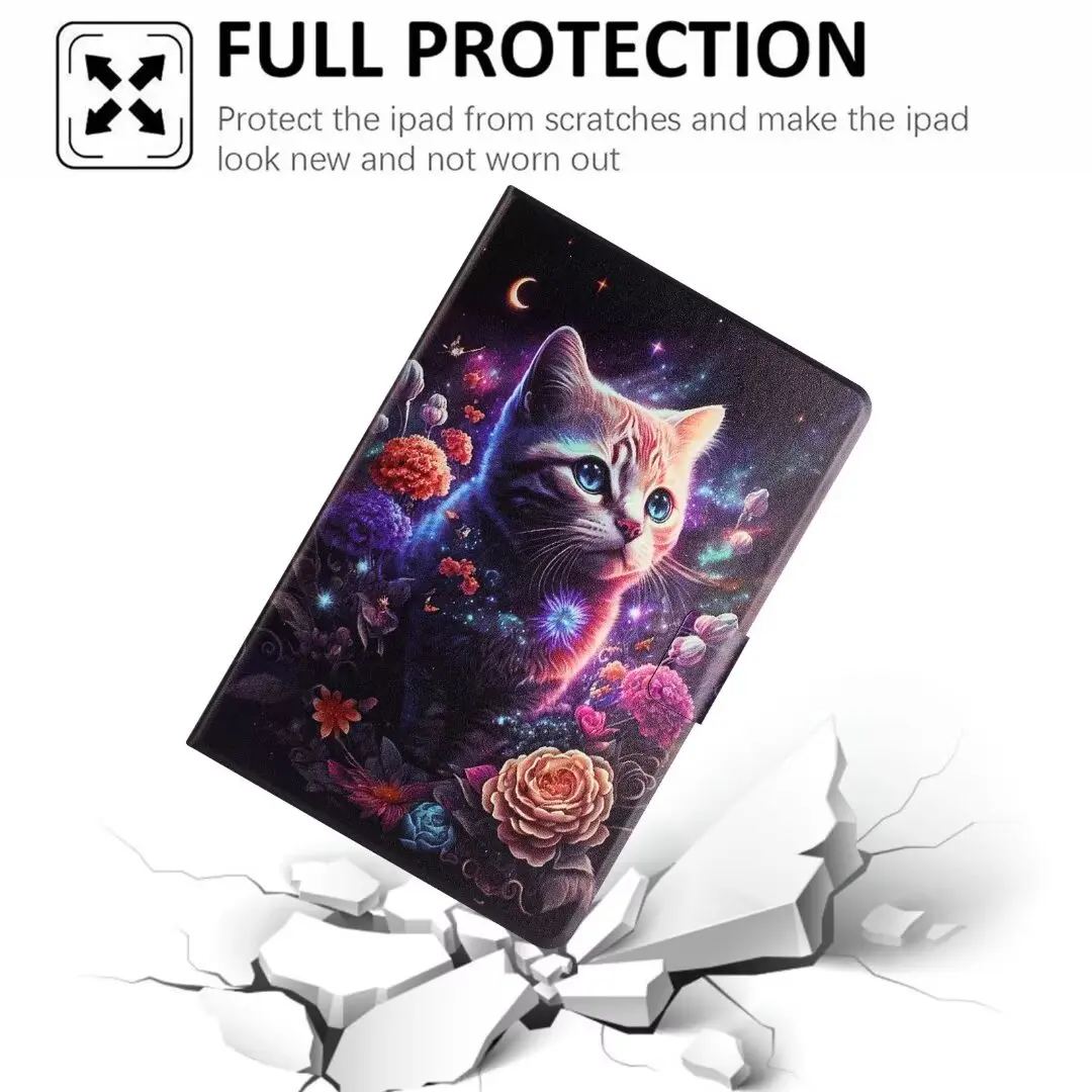 Cartoon Cat Tablets Protective Cover