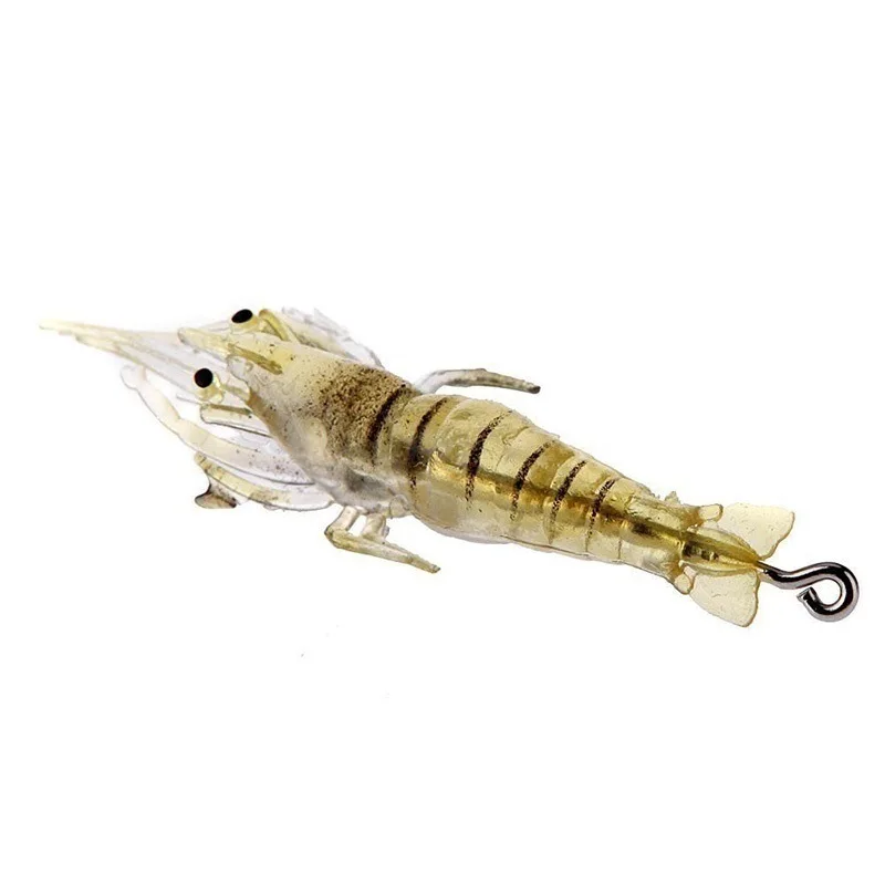 Glow Soft Shrimp Lures 6